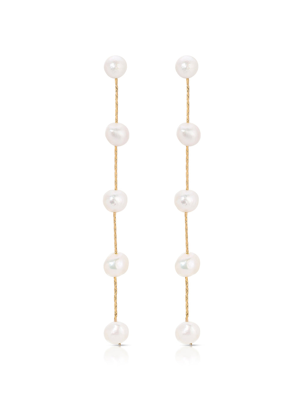 Dripping Pearl Delicate Drop Earrings