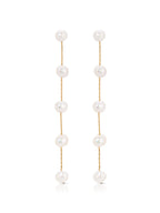 Dripping Pearl Delicate Drop Earrings