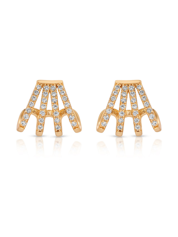 Glisten Wing Pavé Earrings