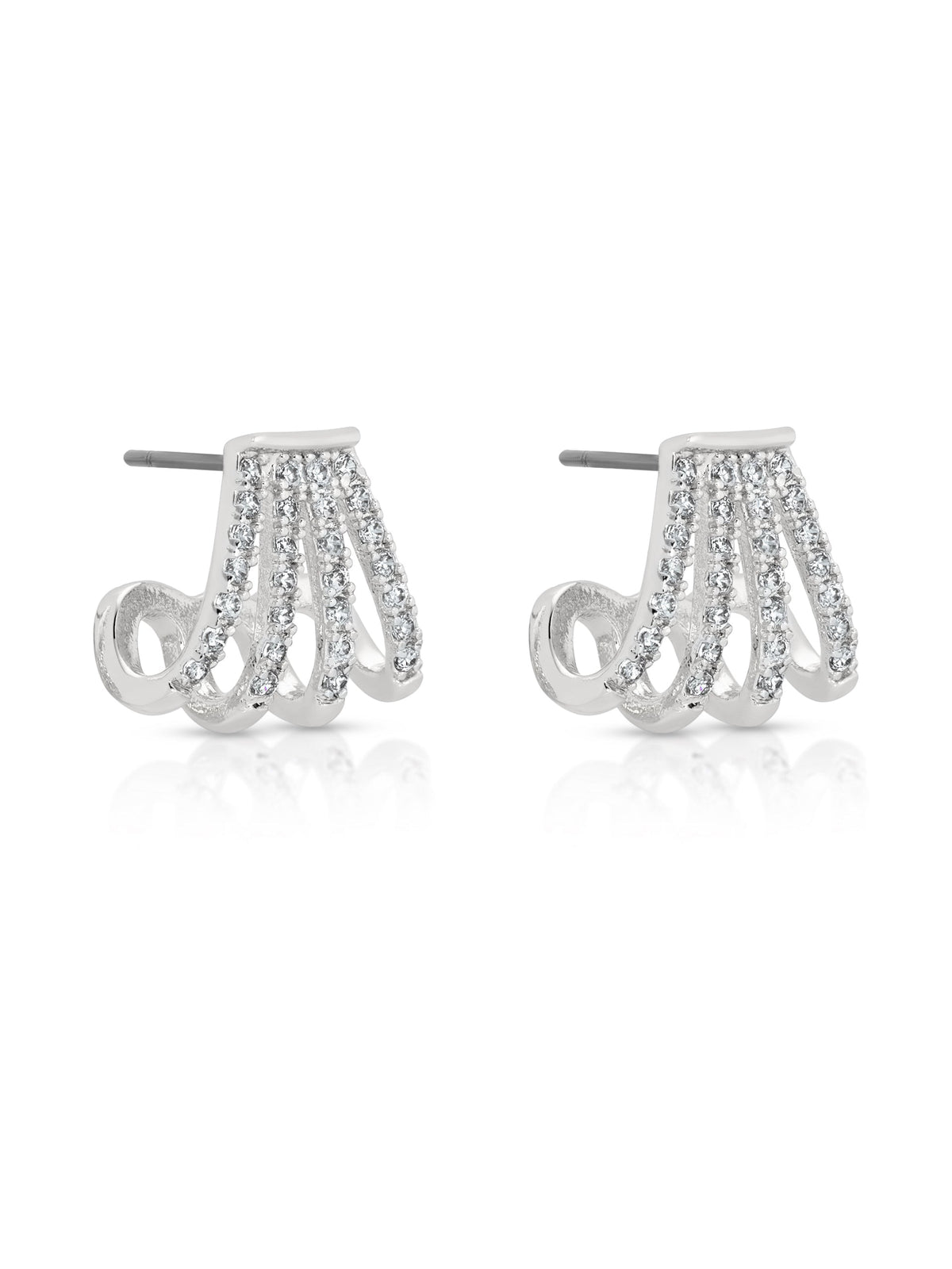 Glisten Wing Pavé Earrings