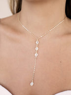 Sparkle Dip Lariat Necklace