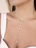 Sparkle Dip Lariat Necklace