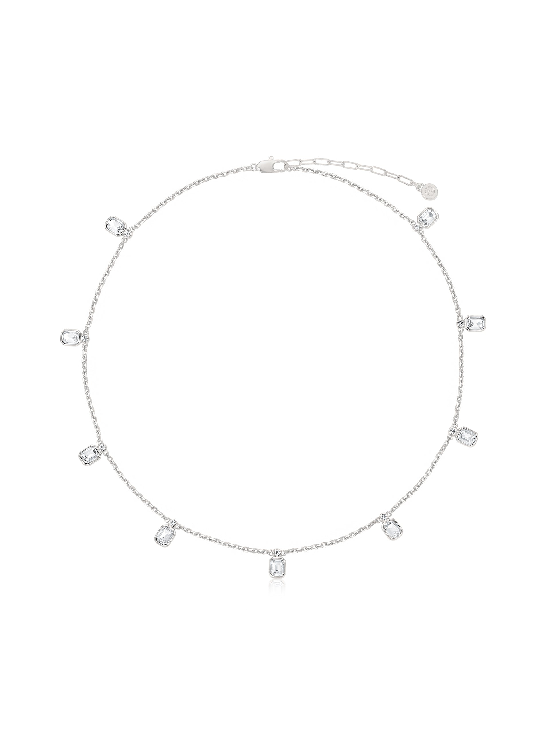 Emerald Deco Charm Necklace