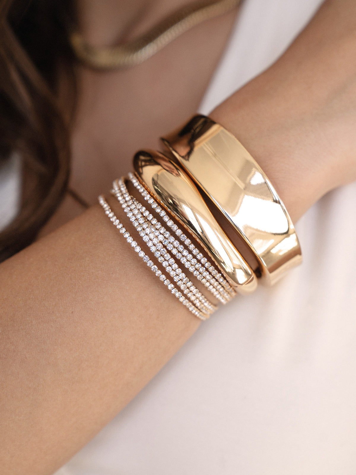 Squared Shine Bangle