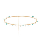Tropical Turquoise and Pearl Waist Chain