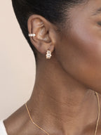 Diamond Shine CZ Mini Hoop Earrings