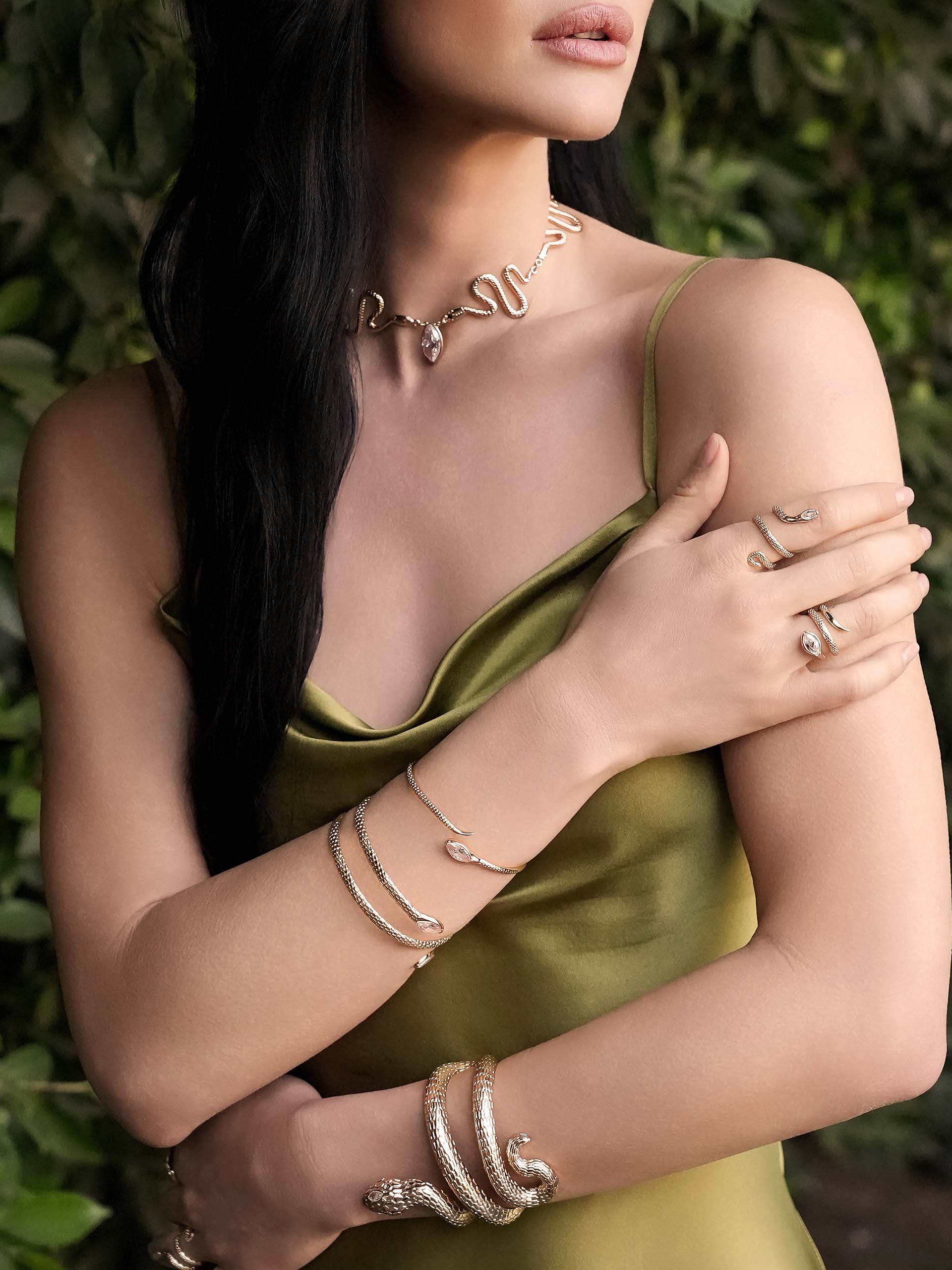 Marquise Coiled Bangle