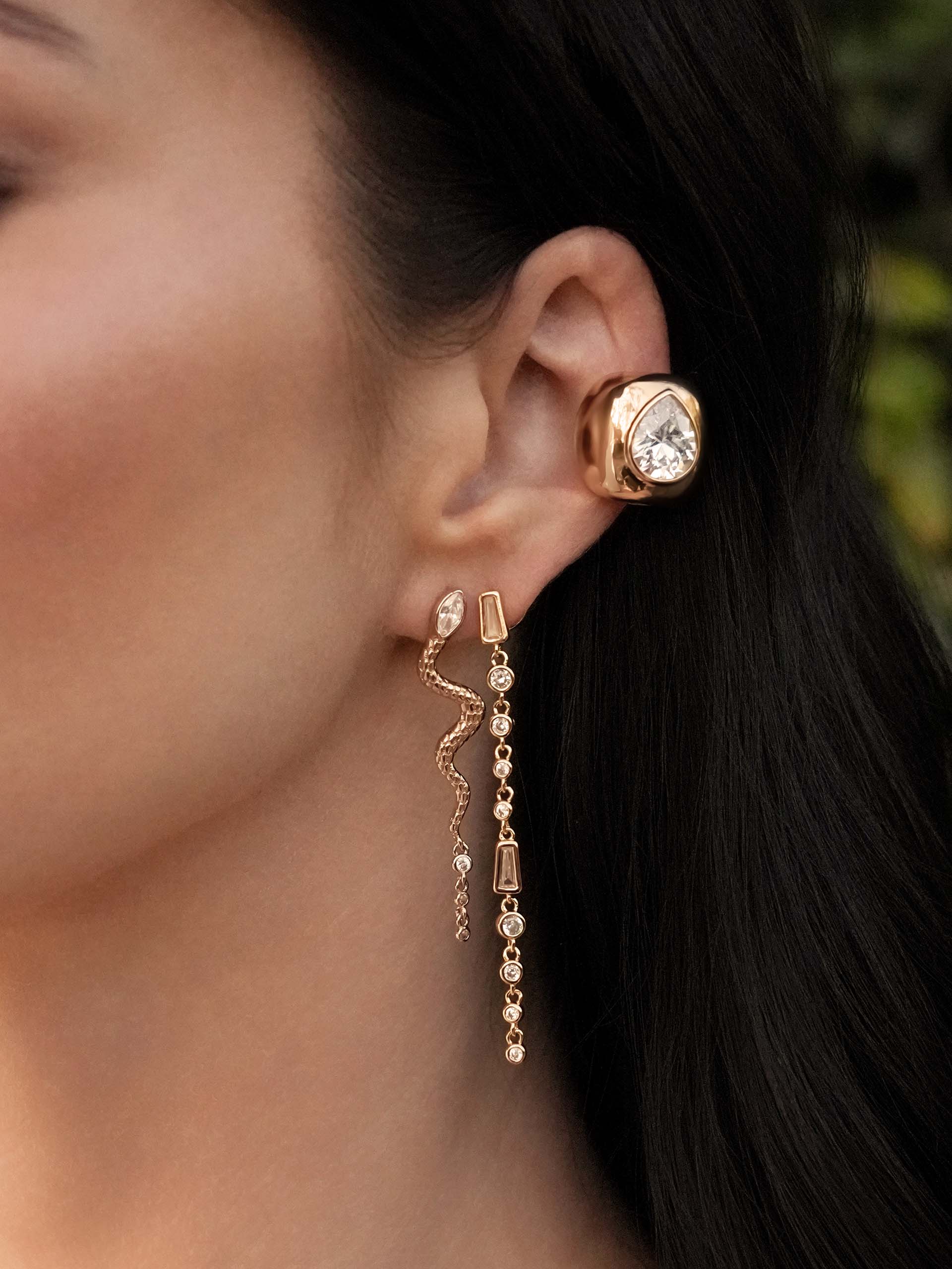 Bold Crystal Ear Cuff