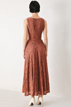 TRUE ROMANCE WOVEN LACE MIDI DRESS