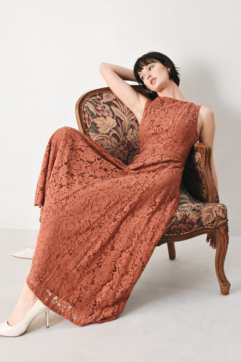 True Romance Lace Midi Dress