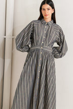 WHAT I FEEL WOVEN MIDI DRESS