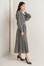 WHAT I FEEL WOVEN MIDI DRESS
