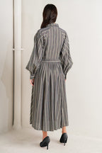 WHAT I FEEL WOVEN MIDI DRESS