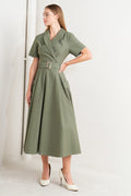 LOST IN THE STARS WOVEN MIDI DRESS
