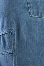THE GENEVIEVE DENIM MIDI DRESS