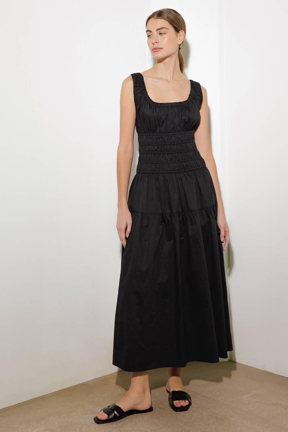 Loveliest Looks Black Midi Dress