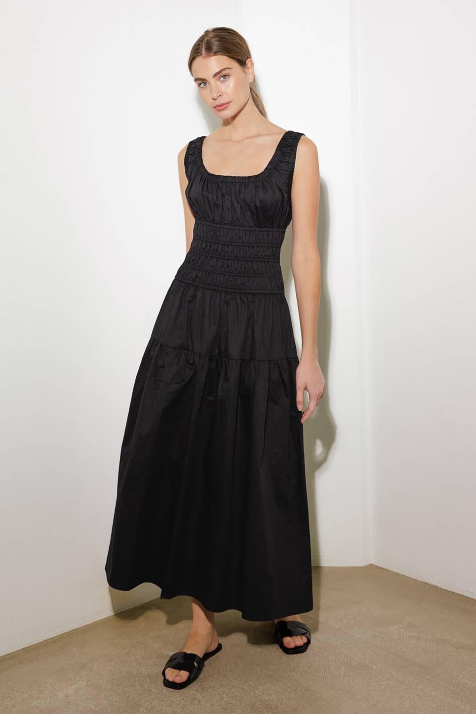 Loveliest Looks Black Midi Dress