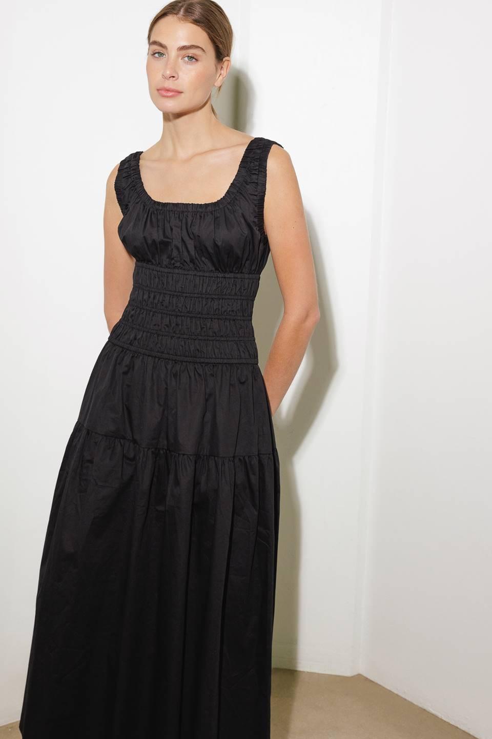 Loveliest Looks Black Midi Dress