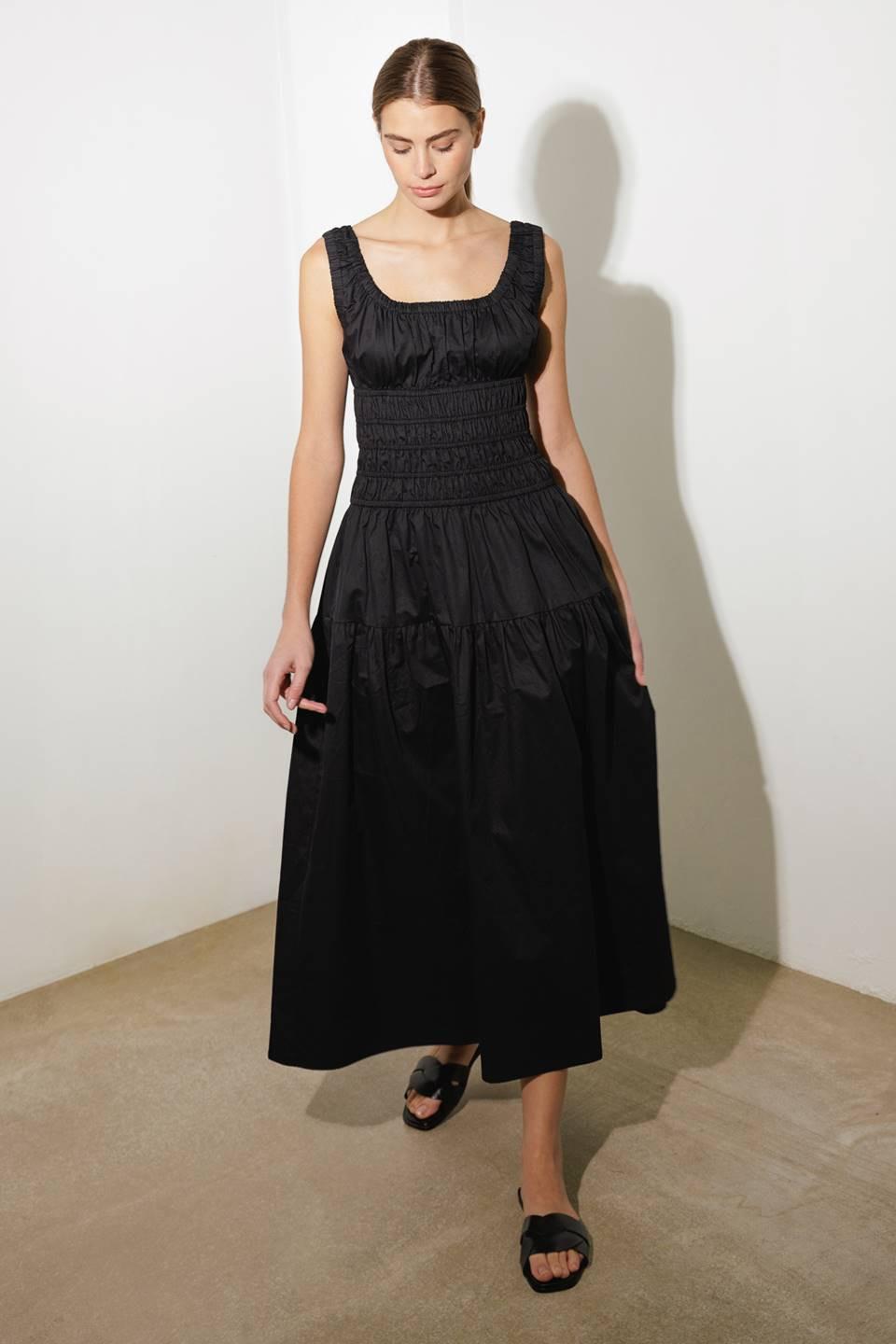 Loveliest Looks Black Midi Dress