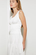 Loveliest Looks Woven Midi Dress