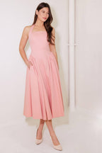 Caught in the Rain Woven Midi Dress