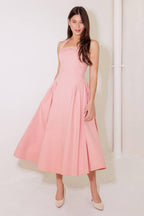 Caught in the Rain Woven Midi Dress