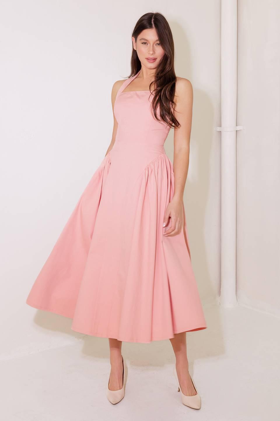 Caught in the Rain Woven Midi Dress