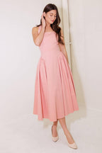 Caught in the Rain Woven Midi Dress