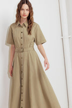 Terracotta Trail Midi Dress