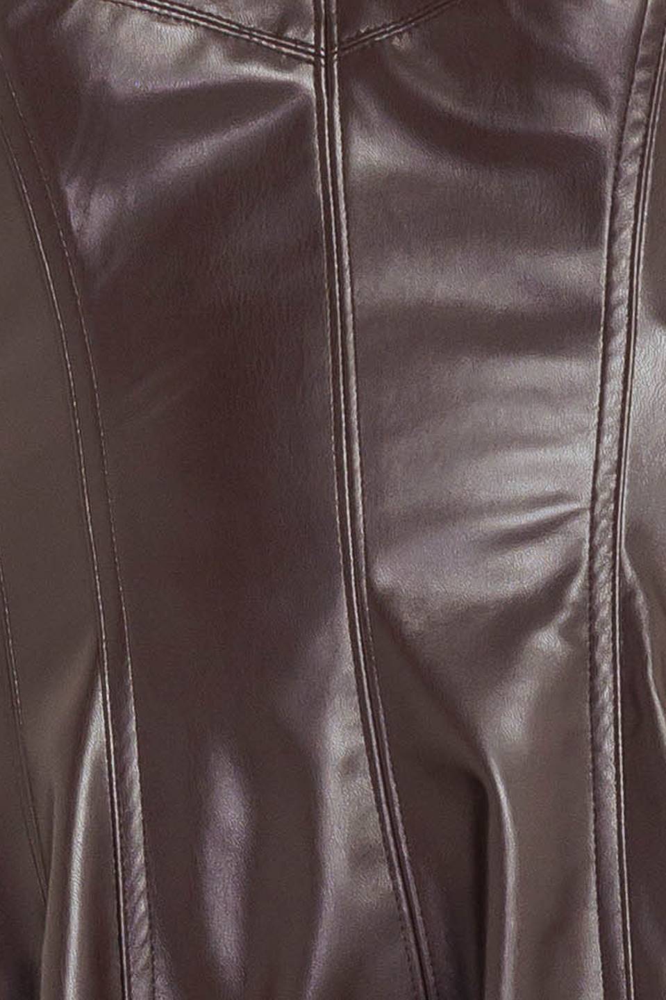 ESPRESSO DIVA FAUX LEATHER MIDI DRESS l FREEMARKET CHOCOLATE / S ESPRESSO DIVA FAUX LEATHER MIDI DRESS l FREEMARKET CHOCOLATE / S