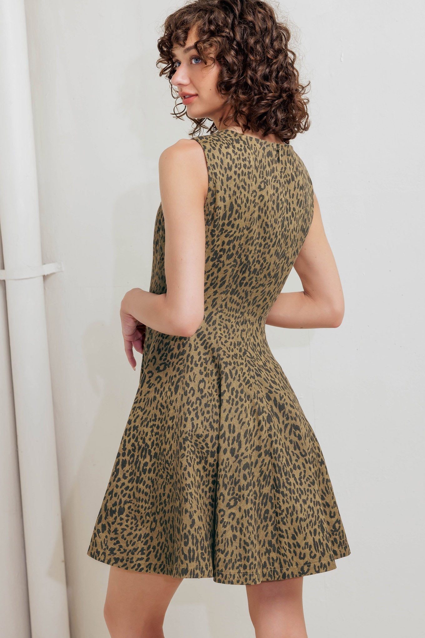 LEO LOVER WOVEN MINI DRESS