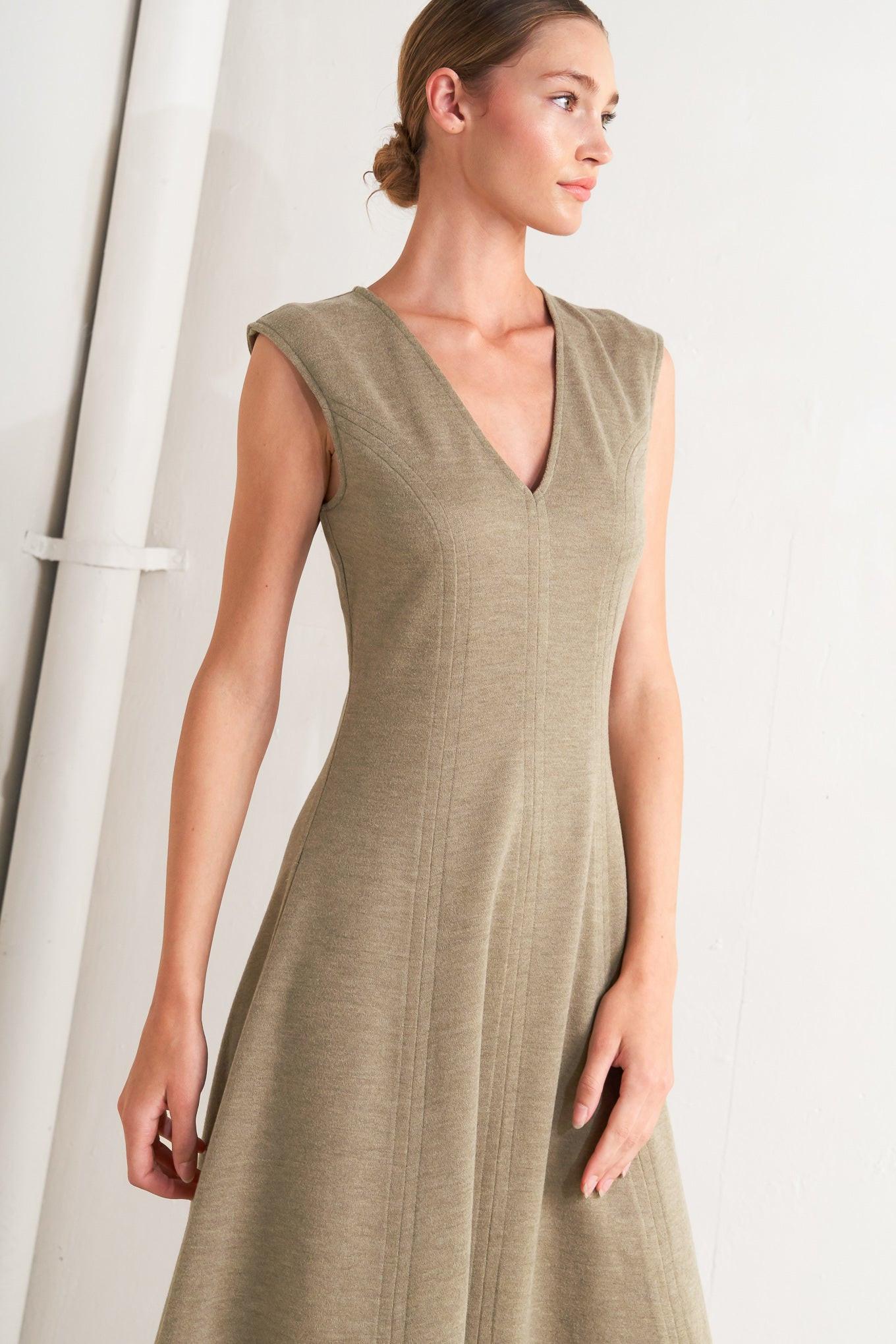 Sophisticated Simplicity Knit Midi Dress