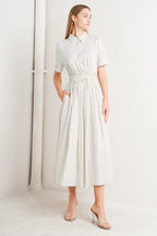 Sunday Stripe Woven Midi Dress