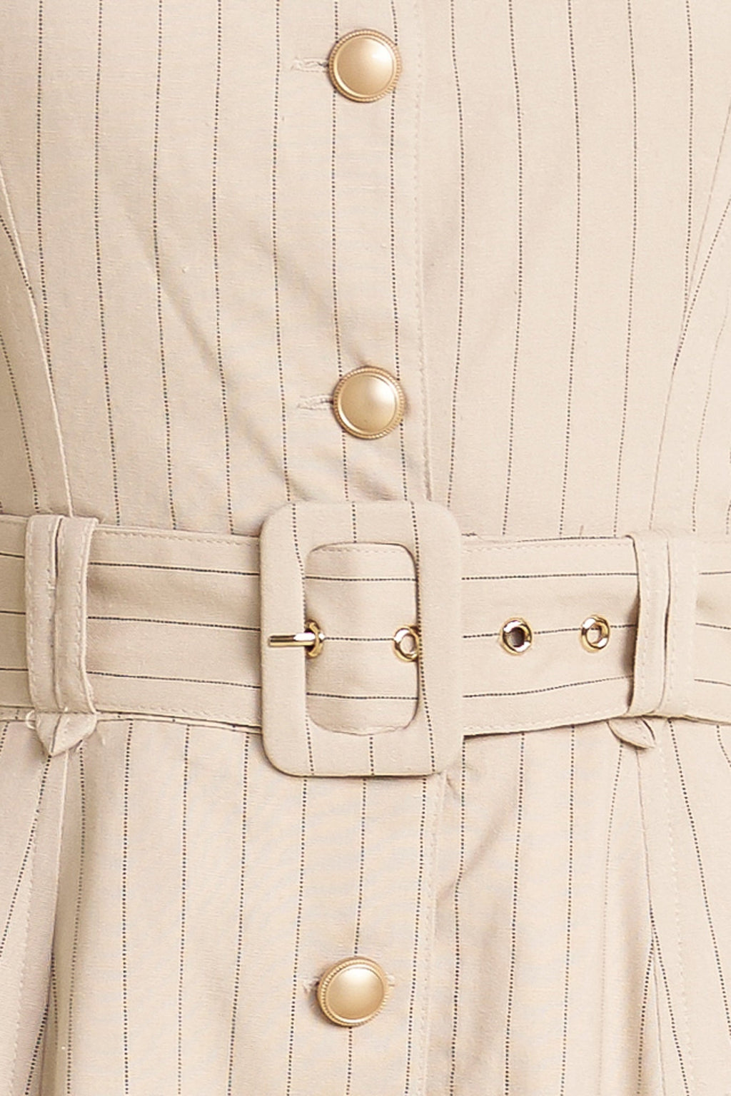 TAILORED IN SUNLIGHT WOVEN MIDI DRESS