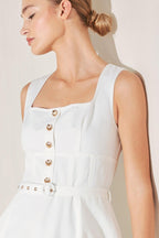 Summer Social Woven Midi Dress