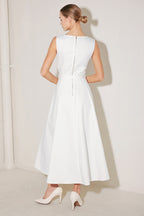 SUMMER SOCIAL WOVEN MIDI DRESS