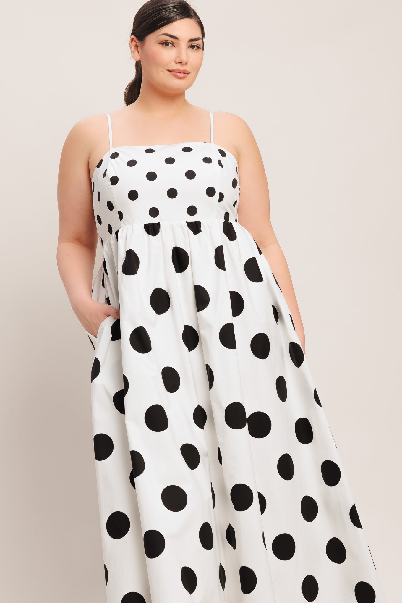 PARISIAN SPOTLIGHT WOVEN MIDI DRESS