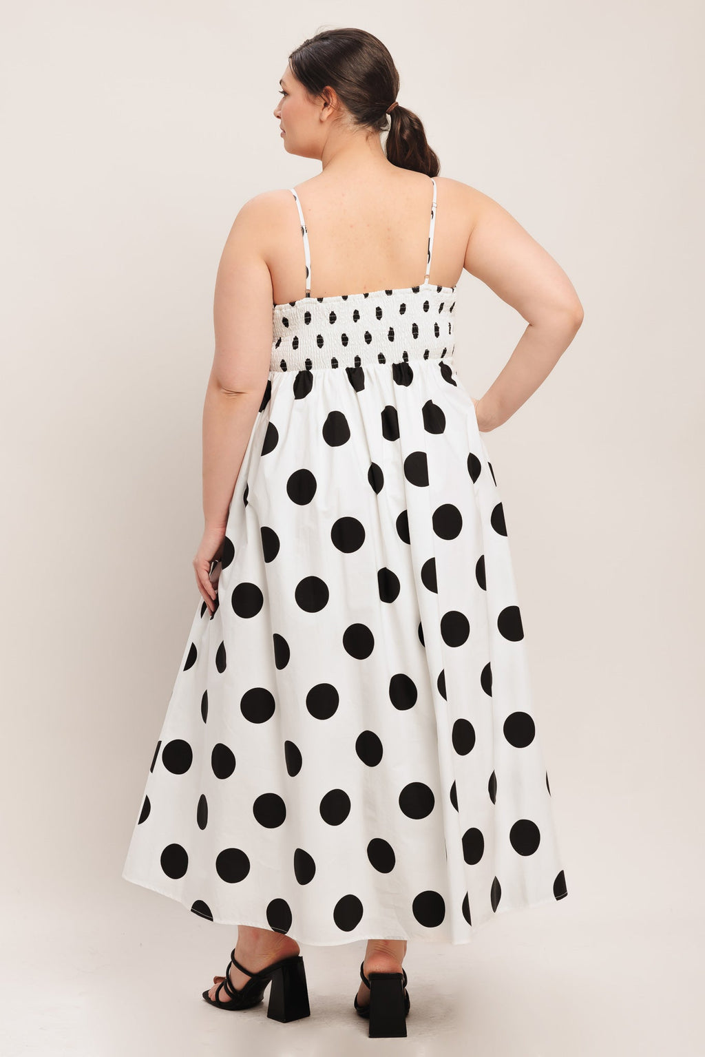 PARISIAN SPOTLIGHT WOVEN MIDI DRESS