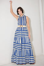 Sunset Boardwalk Stripe Maxi Dress