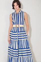 Sunset Boardwalk Stripe Maxi Dress