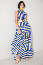 Sunset Boardwalk Stripe Maxi Dress