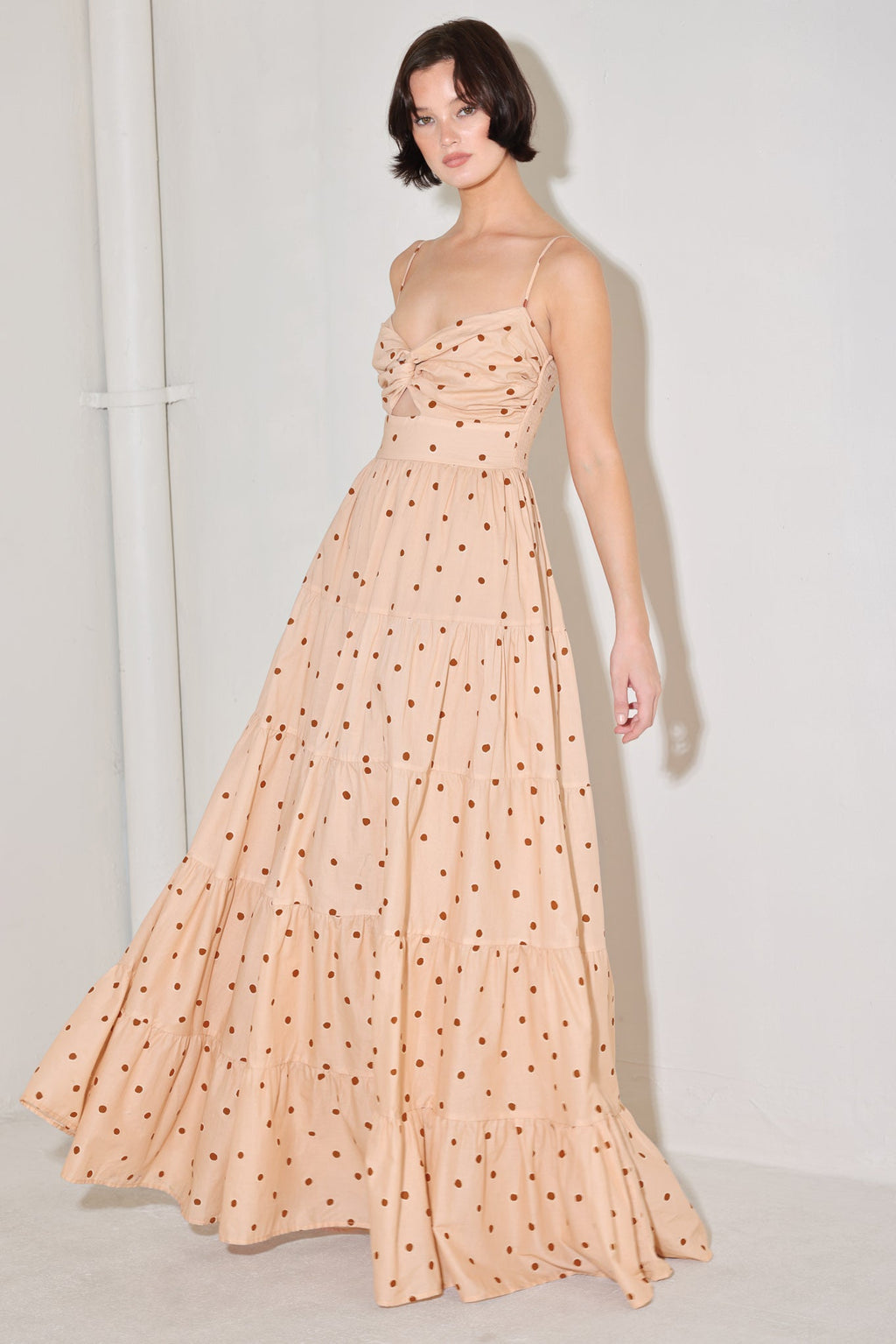 DOTTED DREAM WOVEN MAXI DRESS