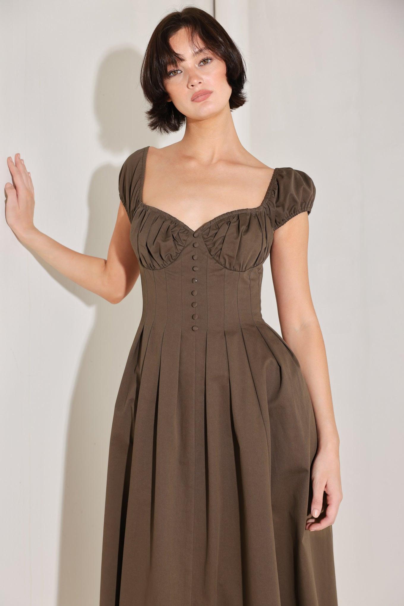 Mocha Muse Moment Midi Dress