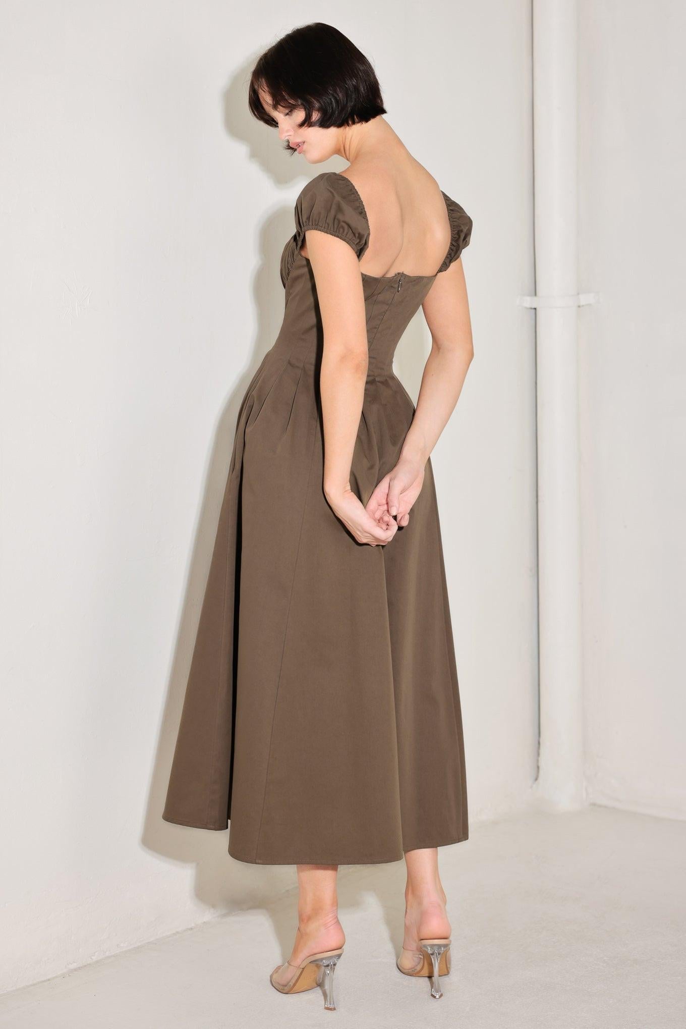 Mocha Muse Moment Midi Dress