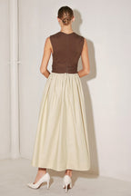 ANGEL VEIL SOLID MIDI DRESS