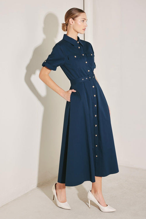 Classic Authority Midi Dress