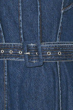UNDERSTATED ICON DENIM MIDI DRESS