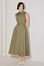 SIMPLY UNSTOPPABLE WOVEN MIDI DRESS