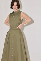 SIMPLY UNSTOPPABLE WOVEN MIDI DRESS