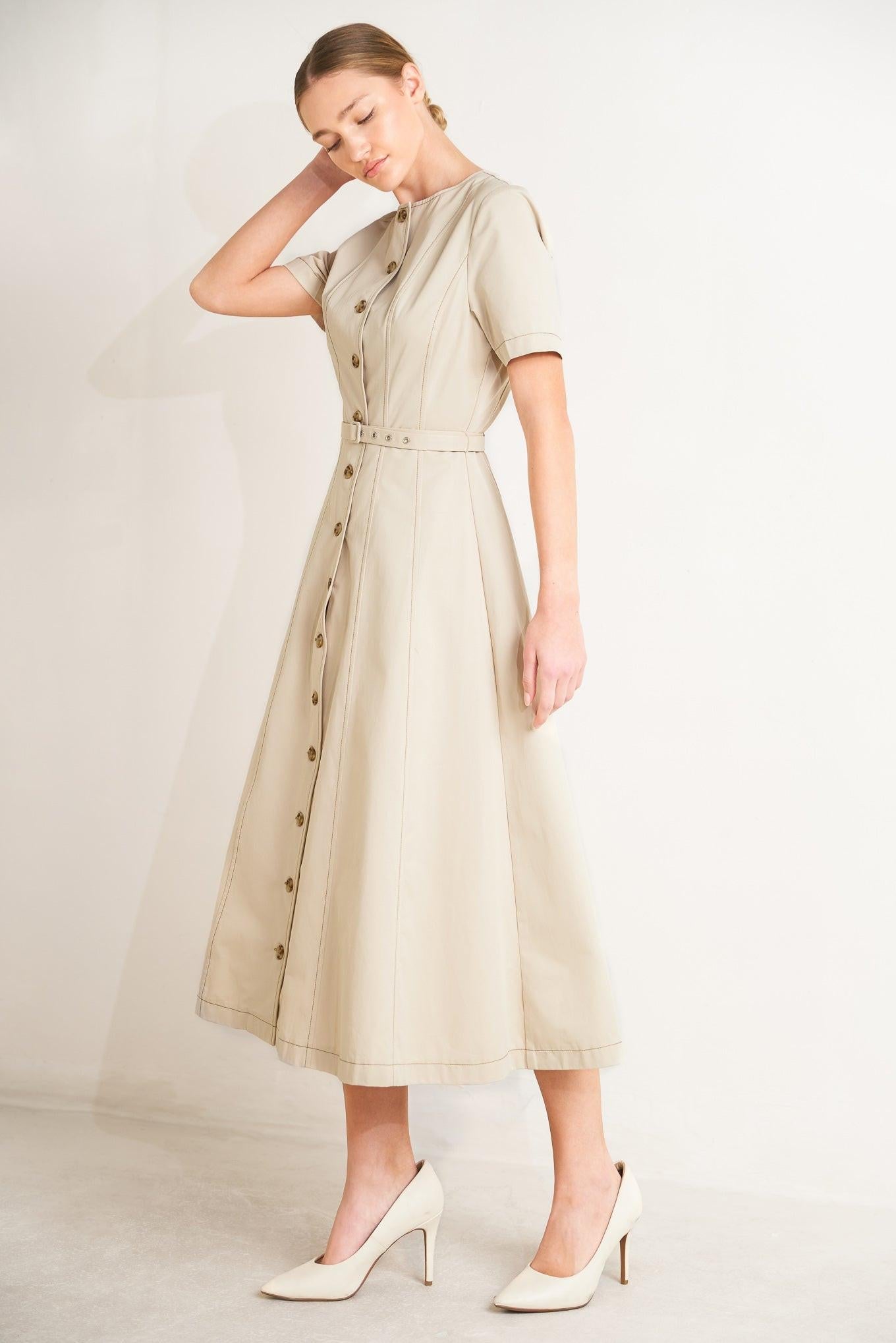 Command the Room Midi Dress
